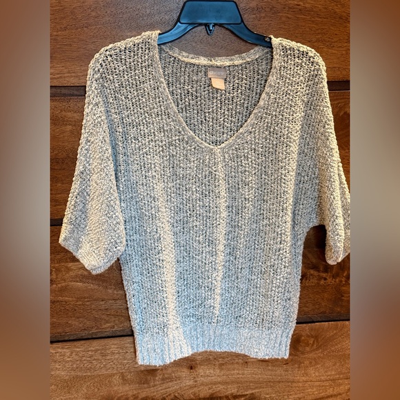 Chico's Tops - Chicos Cozy Knit V-Neck Sweater